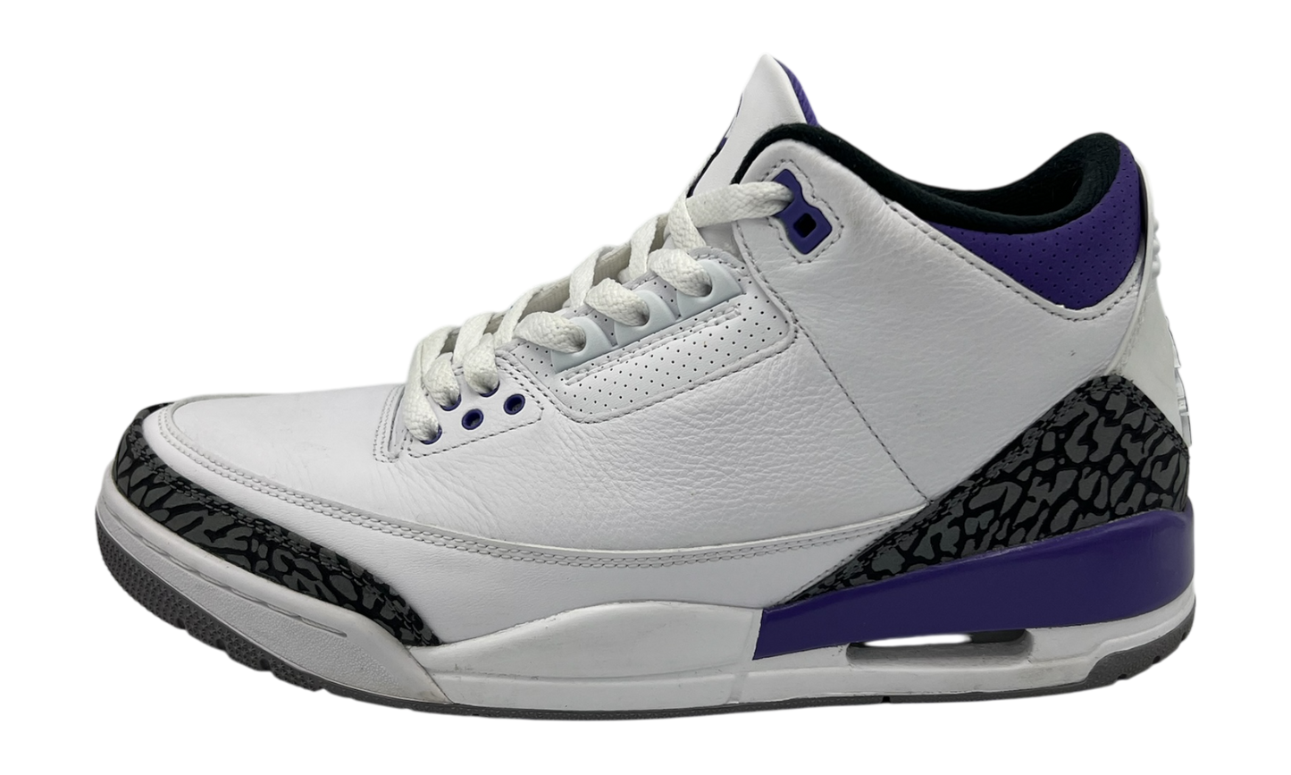 Air Jordan 3 Retro "Dark Iris" (PreOwned)-Bullseye Sneaker Boutique