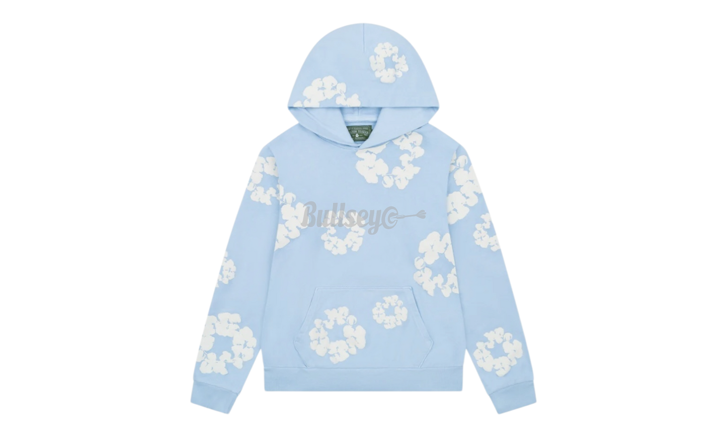 Denim Tears The Cotton Wreath Powder Blue Hoodie-Bullseye Sneaker Boutique