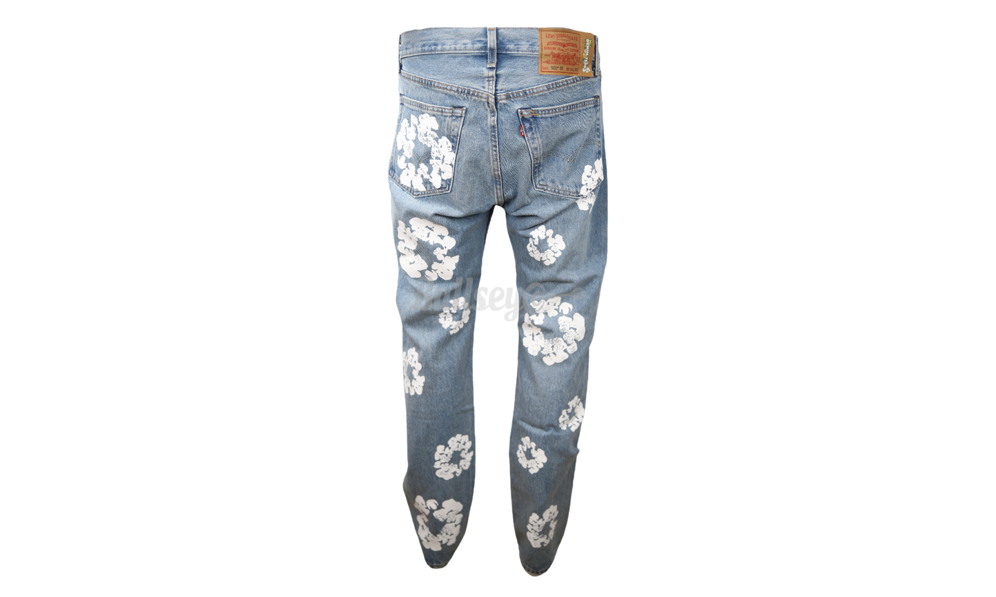 Denim Tears X Levi's Cotton Wreath Jeans Light Wash