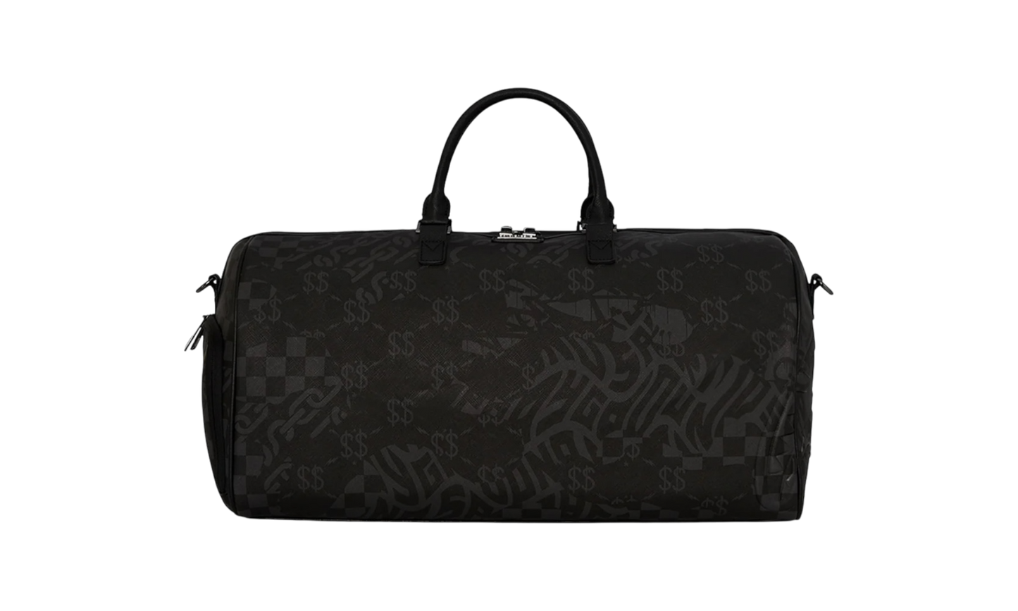 Sprayground 3am Check Pattern Large Duffle Bag