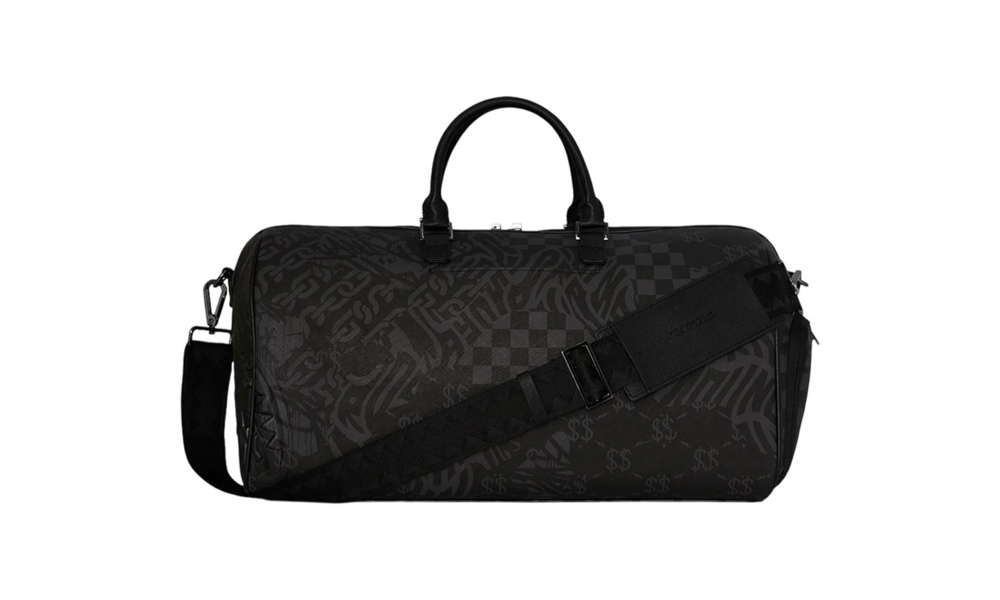 Sprayground 3am Check Pattern Large Duffle Bag