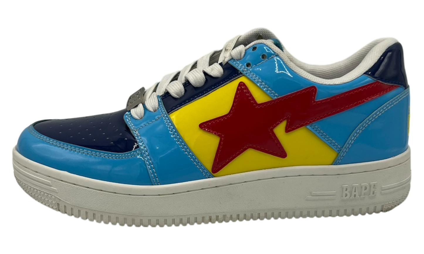 Bapesta Low "Color Block Yellow Navy Blue" (PreOwned)