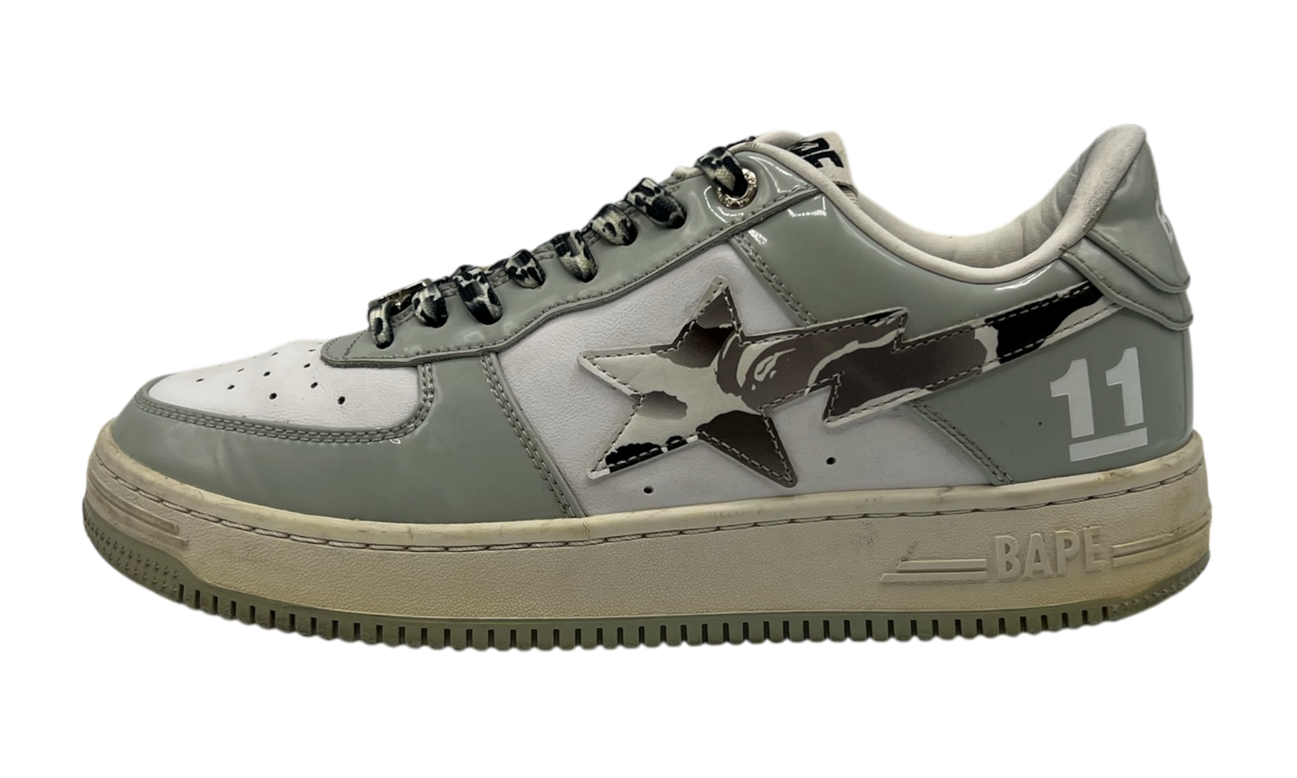 Bapesta "White Silver Grey" (PreOwned) (No Box)