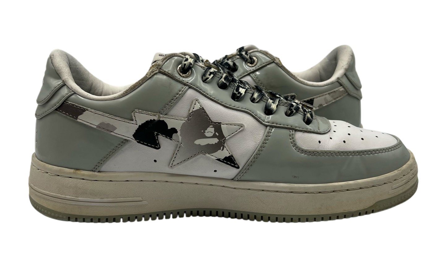 Bapesta "White Silver Grey" (PreOwned) (No Box)