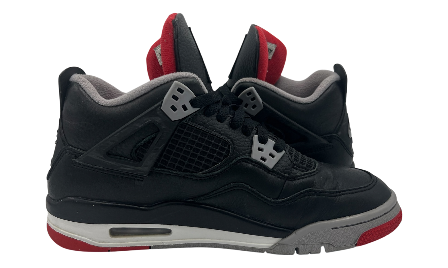 Air Jordan 4 Retro "Bred Reimagined" GS (PreOwned) (No Box)