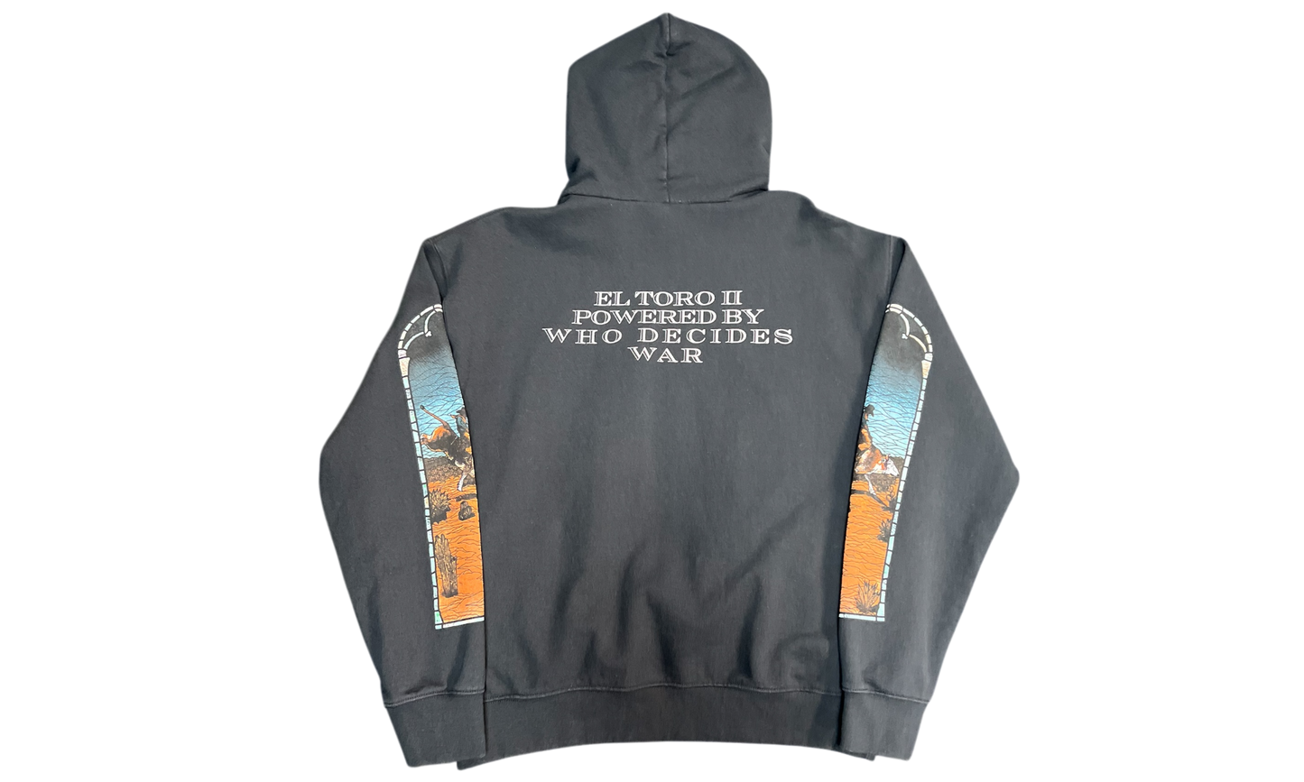 Who Decides War x EST Gee Stained Glass Black Hoodie (Preowned)