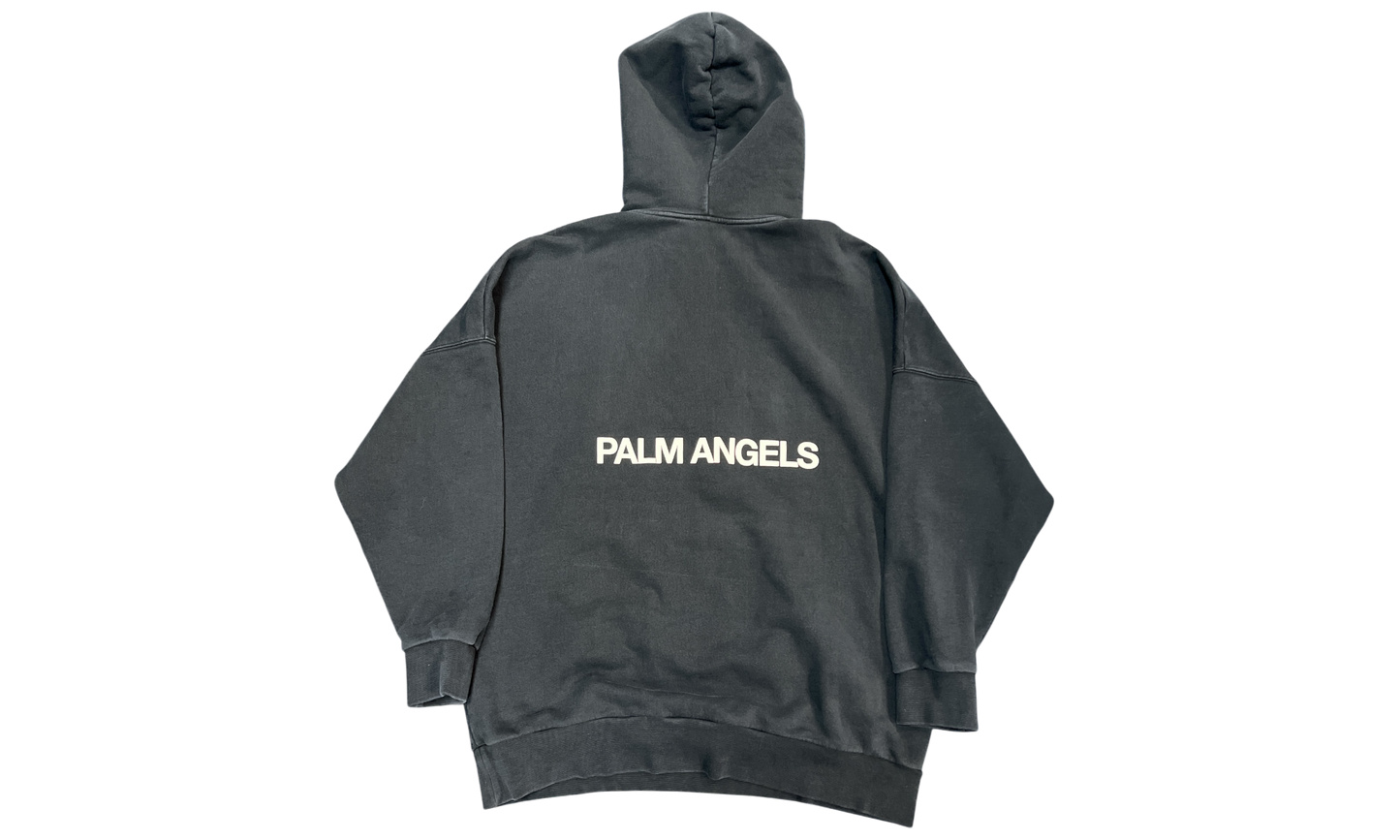 Palm Angels Yosemite Black Hoodie (PreOwned) (No Drawstrings)-Bullseye Sneaker Boutique