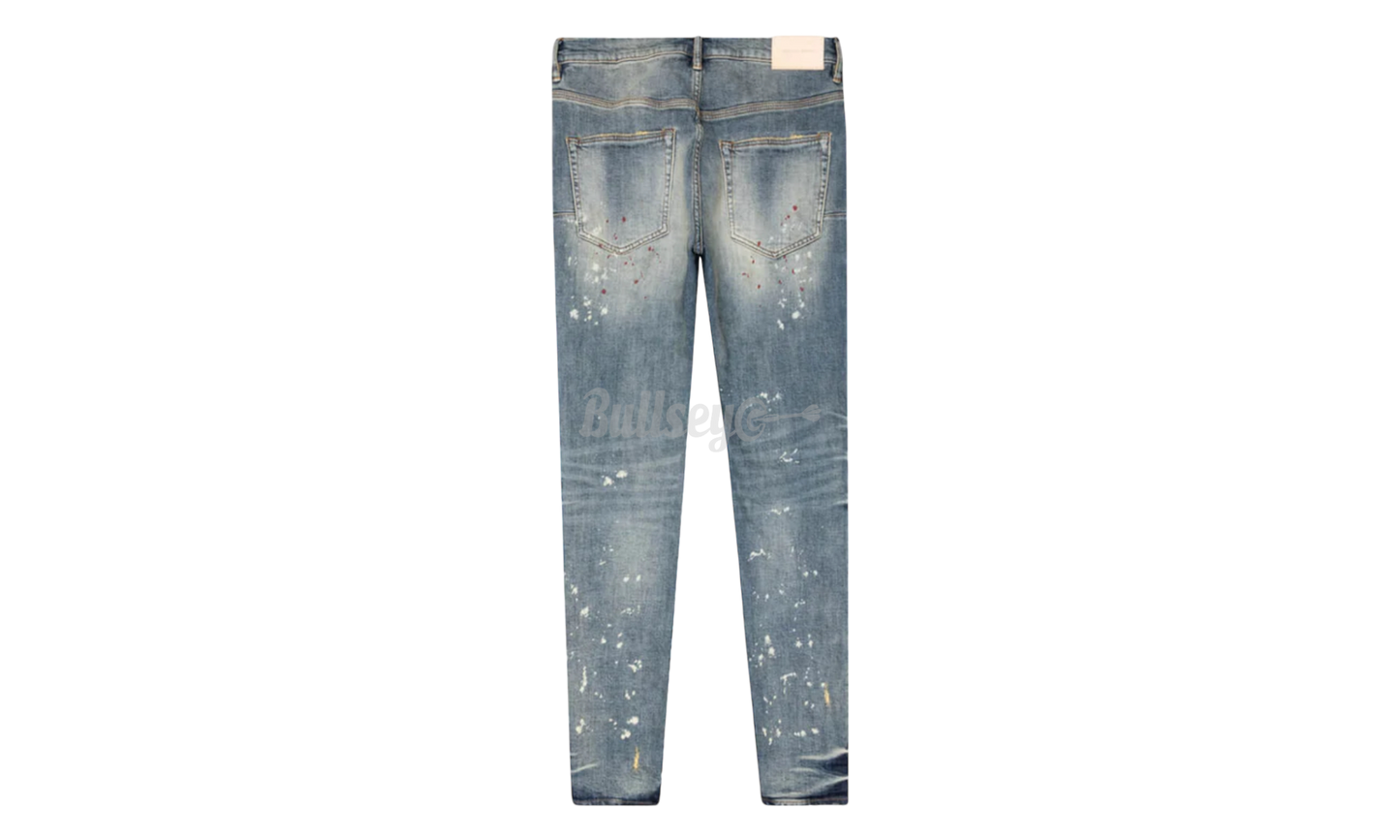Purple-Brand Denim Vintage Spotted Indigo