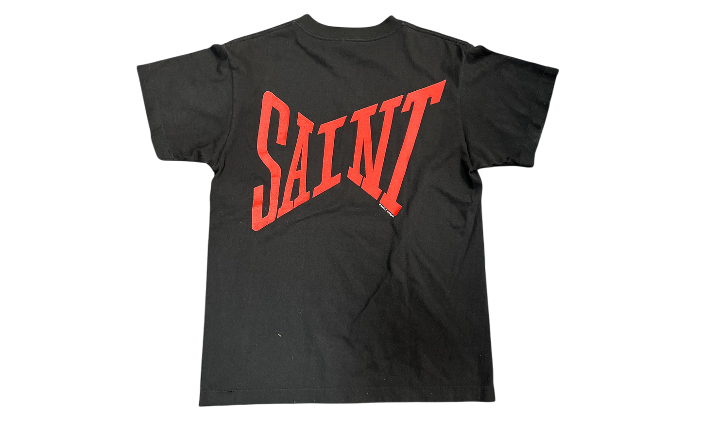 Saint Michael Logo Black T-Shirt (PreOwned)-Bullseye Sneaker Boutique