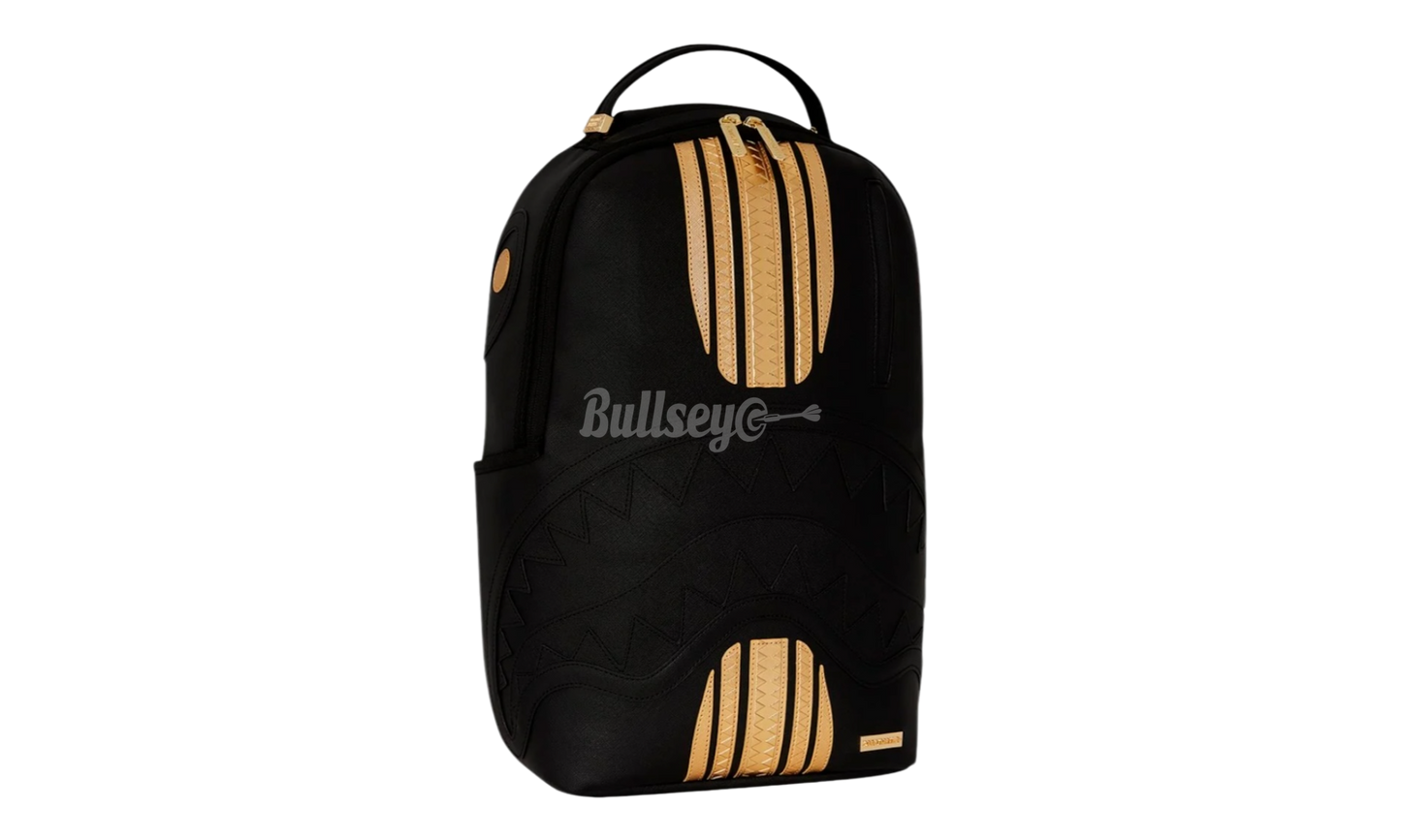 Sprayground Gold Stripes Black DLXSV Backpack