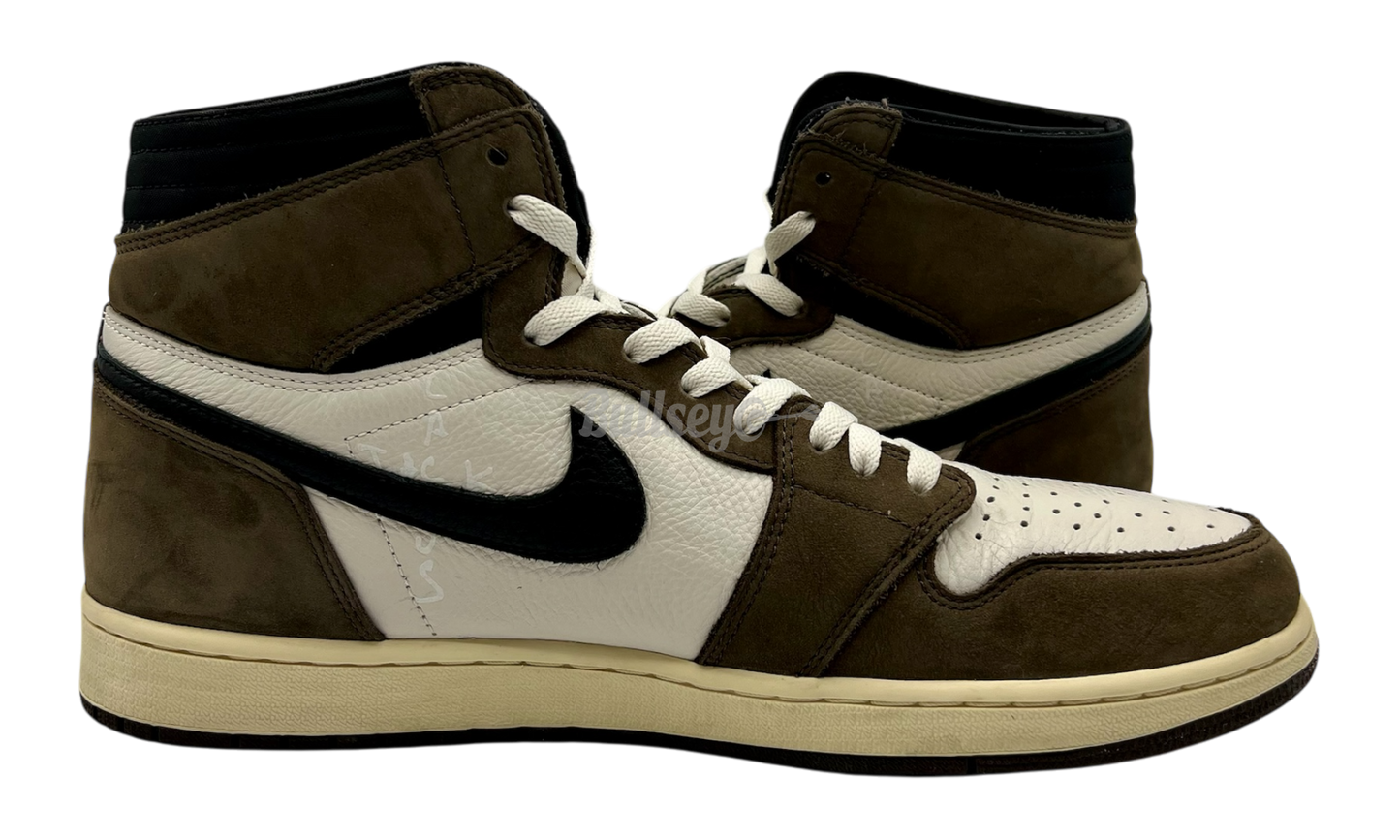Travis Scott x Air Jordan 1 Retro High OG SP "Mocha" (PreOwned) (No Box)
