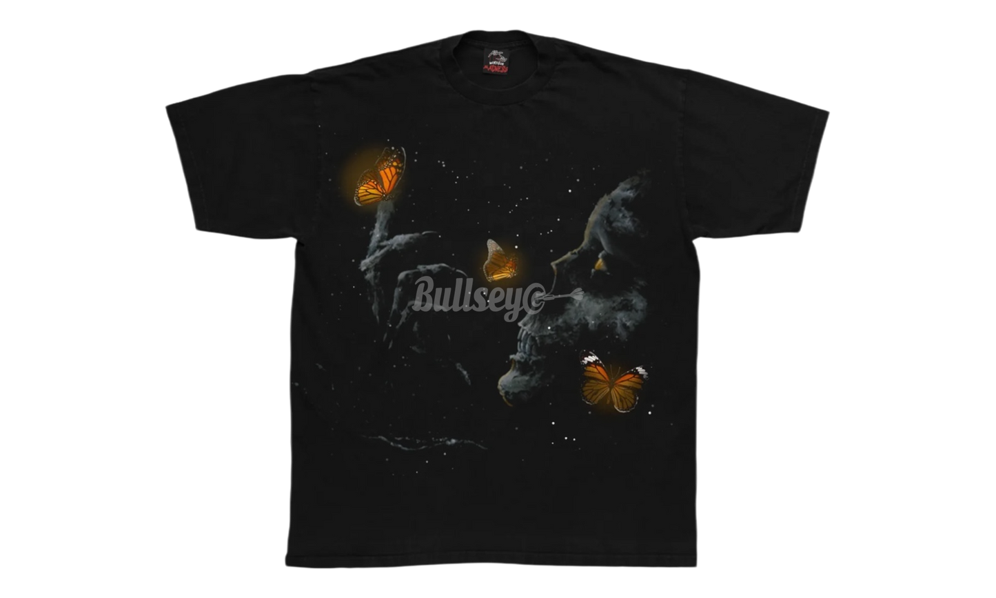 Works Of Madness Fallen Butterfly Black T-Shirt-Bullseye Sneaker Boutique
