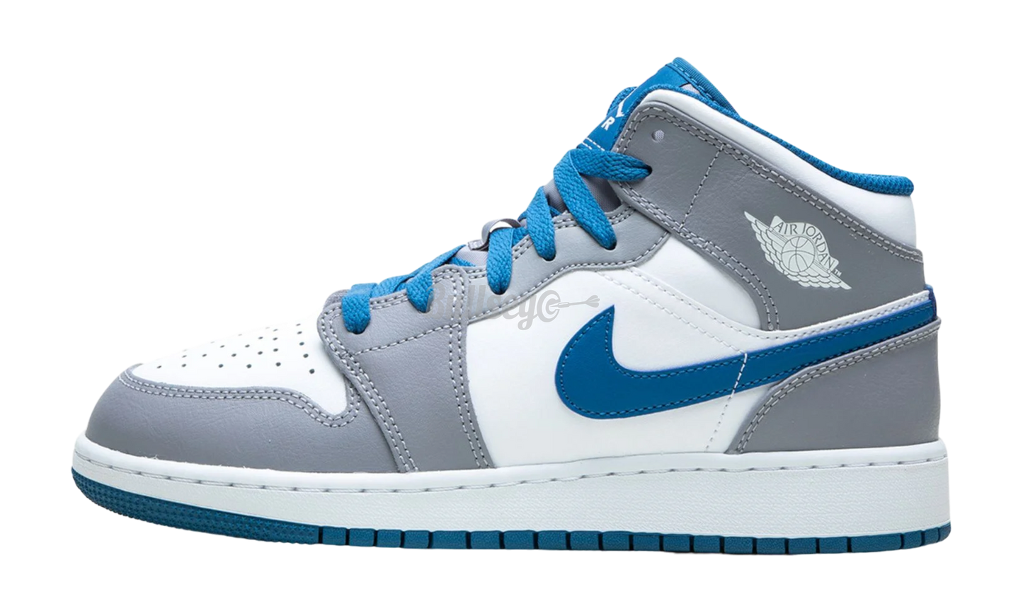 Air Jordan 1 Mid "True Blue" GS-Bullseye Sneaker Boutique