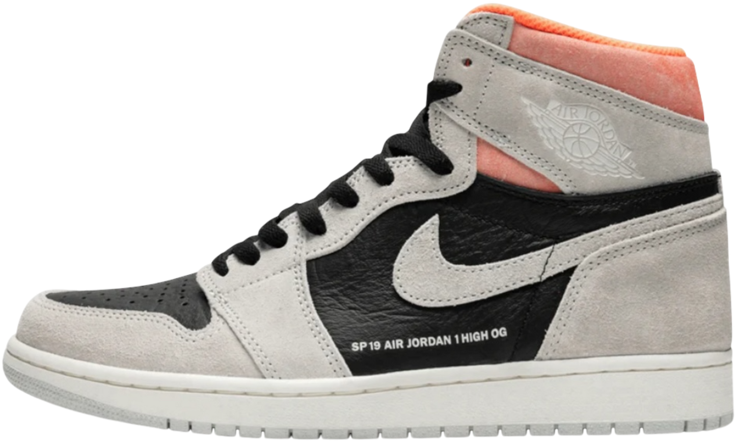 Air Jordan 1 Retro High "Neutral Grey Hyper Crimson" (PreOwned)-Bullseye Sneaker Boutique