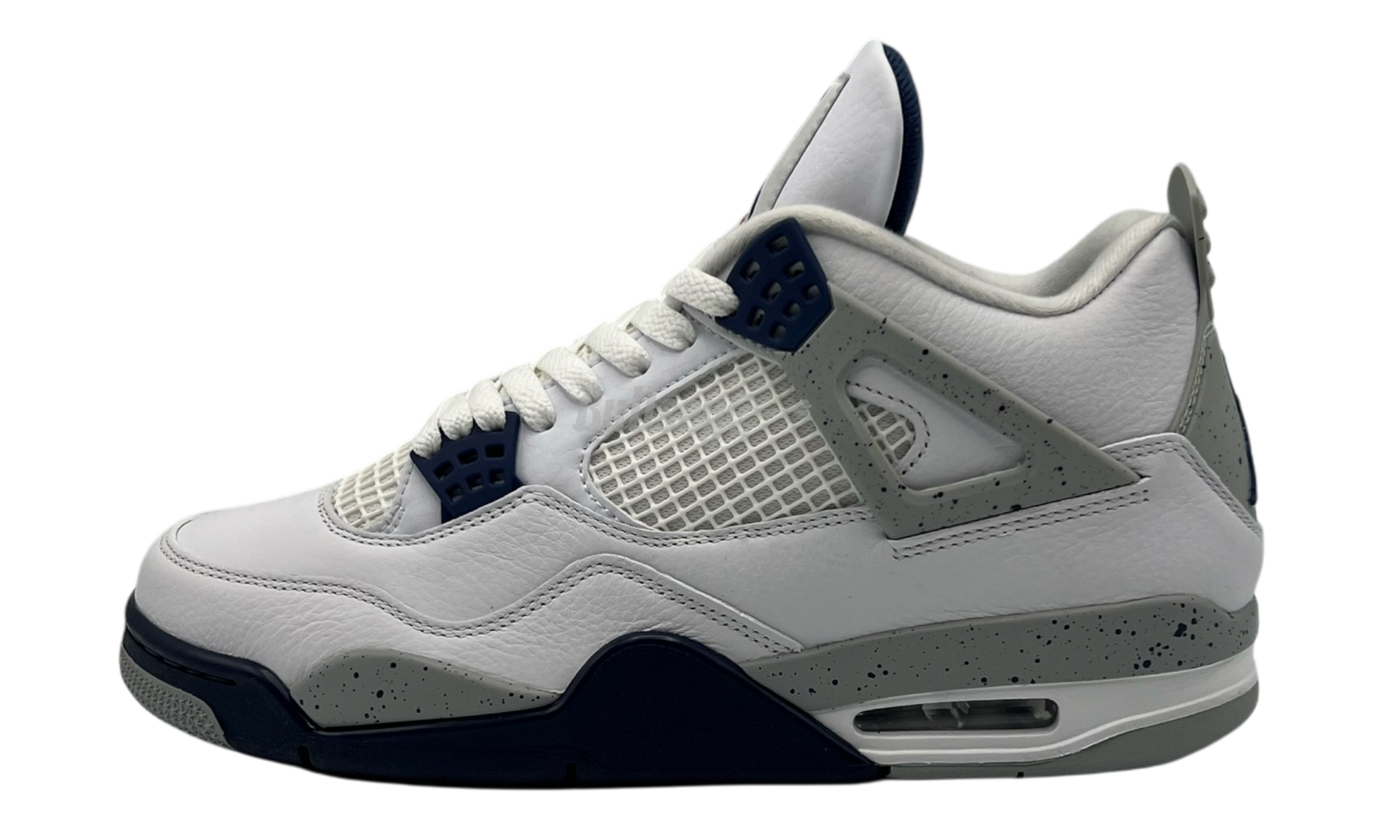 Air Jordan 4 Retro "White Midnight Navy" (PreOwned)-Bullseye Sneaker Boutique