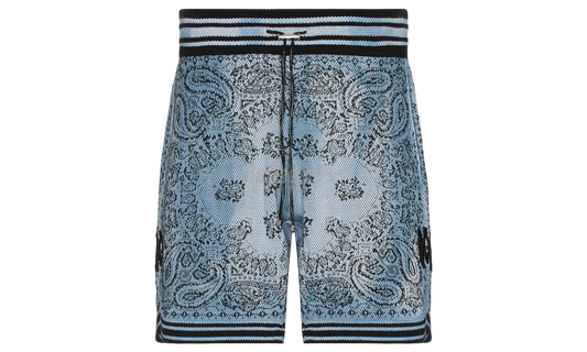 Amiri Blue Bandana Shorts-Bullseye Sneaker Boutique