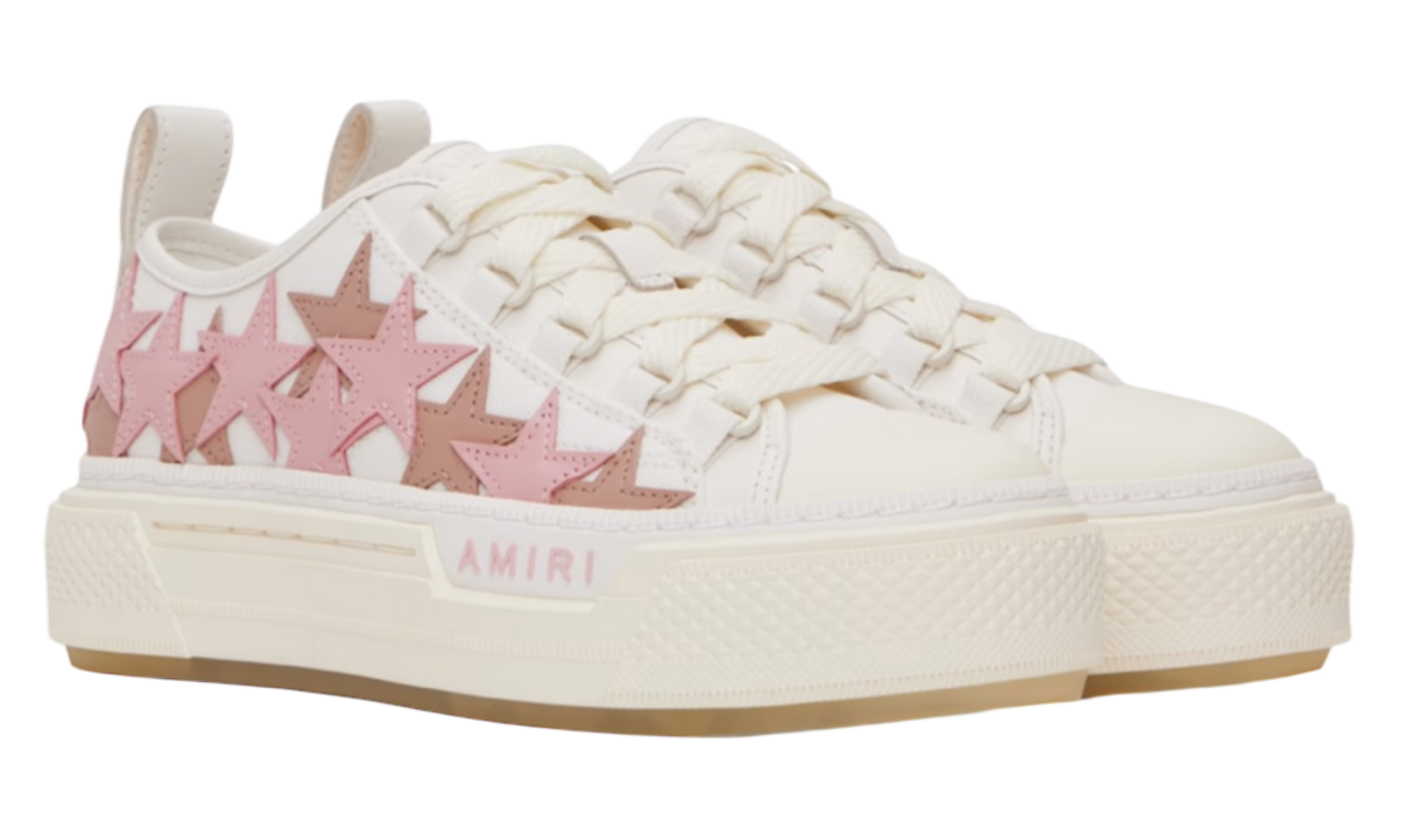 Amiri White/Pink Stars Low