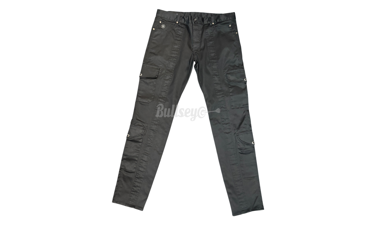 Balmain Straight-Leg Cotton-Twill Cargo Trousers (PreOwned)-Bullseye Sneaker Boutique