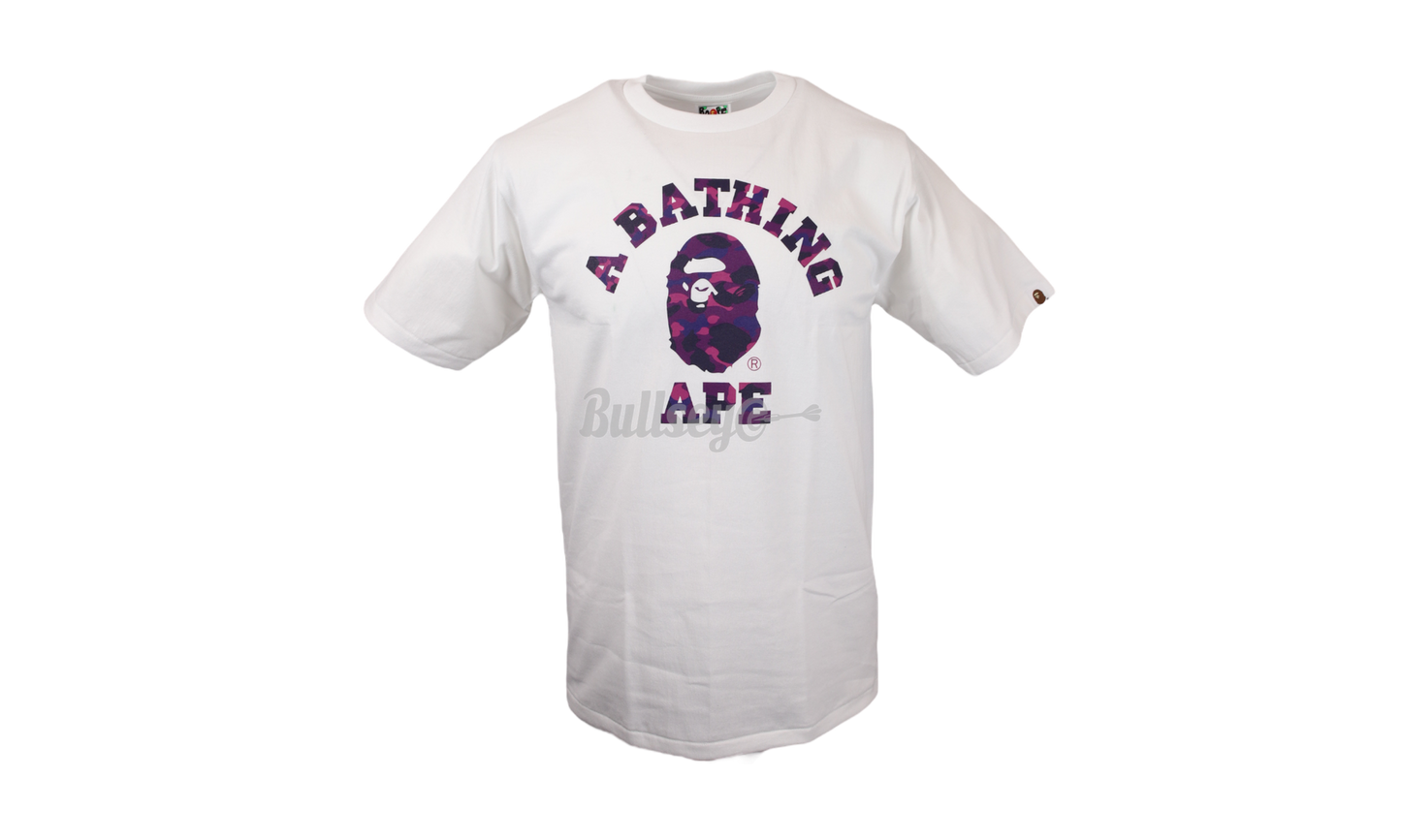 Bape ABC Purple/White Camo College T-Shirt-Bullseye Sneaker Boutique