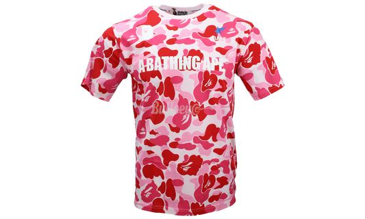 Bape Big ABC Camo A Bathing Ape T-Shirt Pink-Bullseye Sneaker Boutique