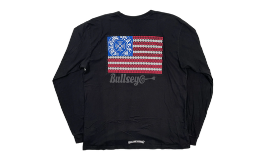 Chrome Hearts American Flag Black Longsleeve-Bullseye Sneaker Boutique