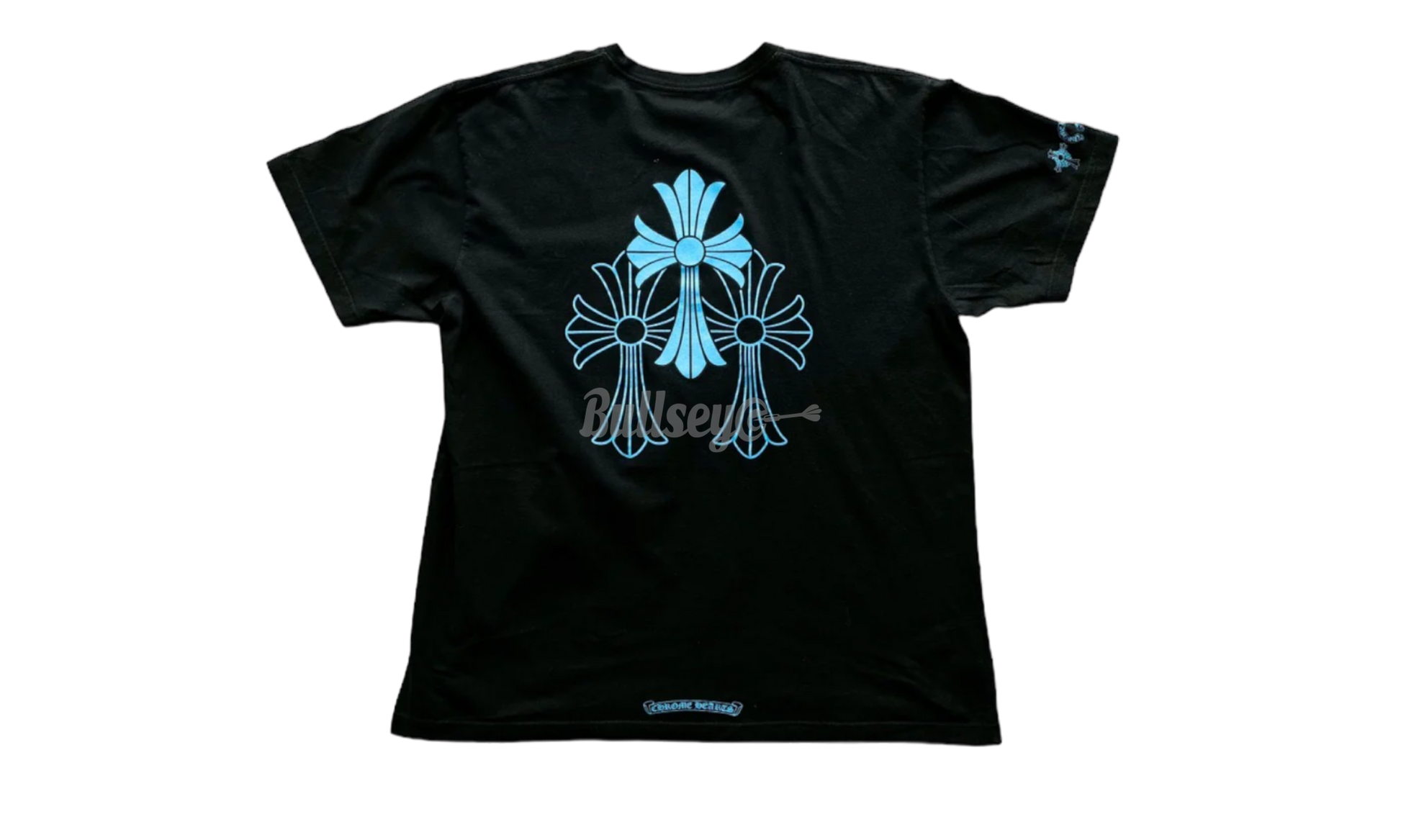 Chrome Hearts Black Blue Triple Cross T-Shirt-Bullseye Sneaker Boutique