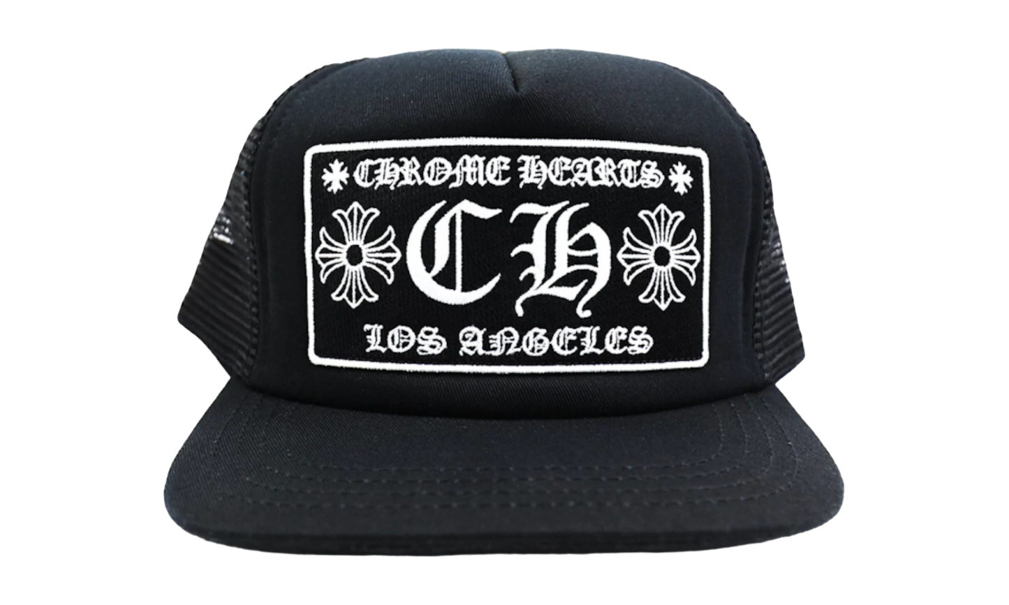 Chrome Hearts Black Los Angeles Trucker Hat-Bullseye Sneaker Boutique