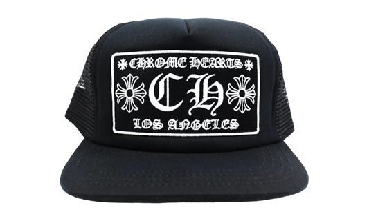 Chrome Hearts Black Los Angeles Trucker Hat-Bullseye Sneaker Boutique