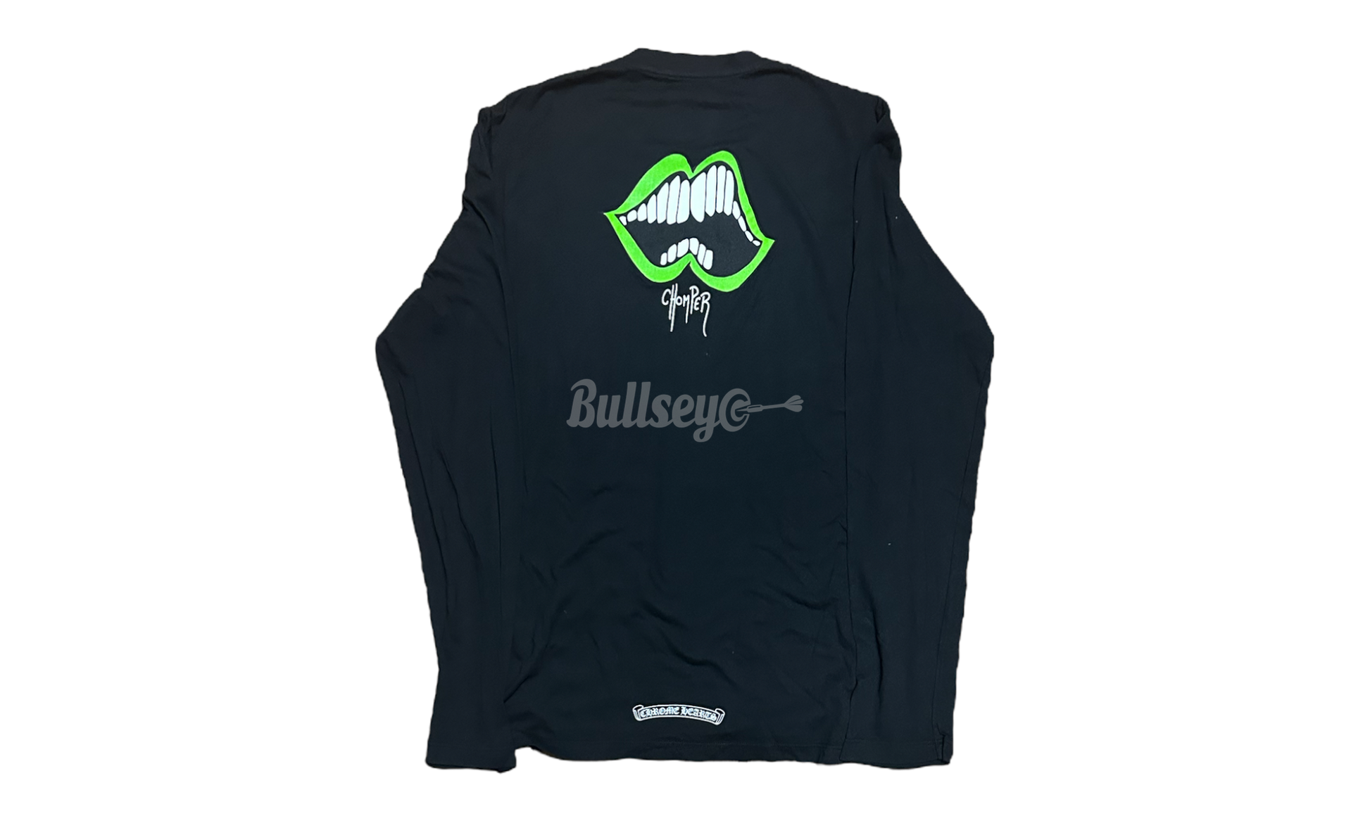 Chrome Hearts Green Chomper Black Longsleeve T-Shirt-Bullseye Sneaker Boutique