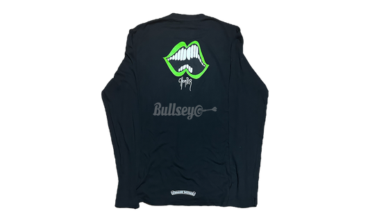 Chrome Hearts Green Chomper Black Longsleeve T-Shirt-Bullseye Sneaker Boutique