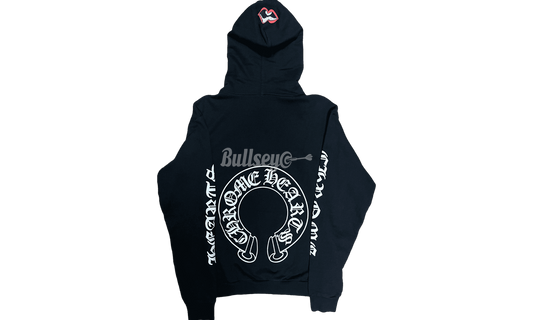 Chrome Hearts Horseshoe Floral Chomper Black Hoodie (PreOwned)-Bullseye Sneaker Boutique