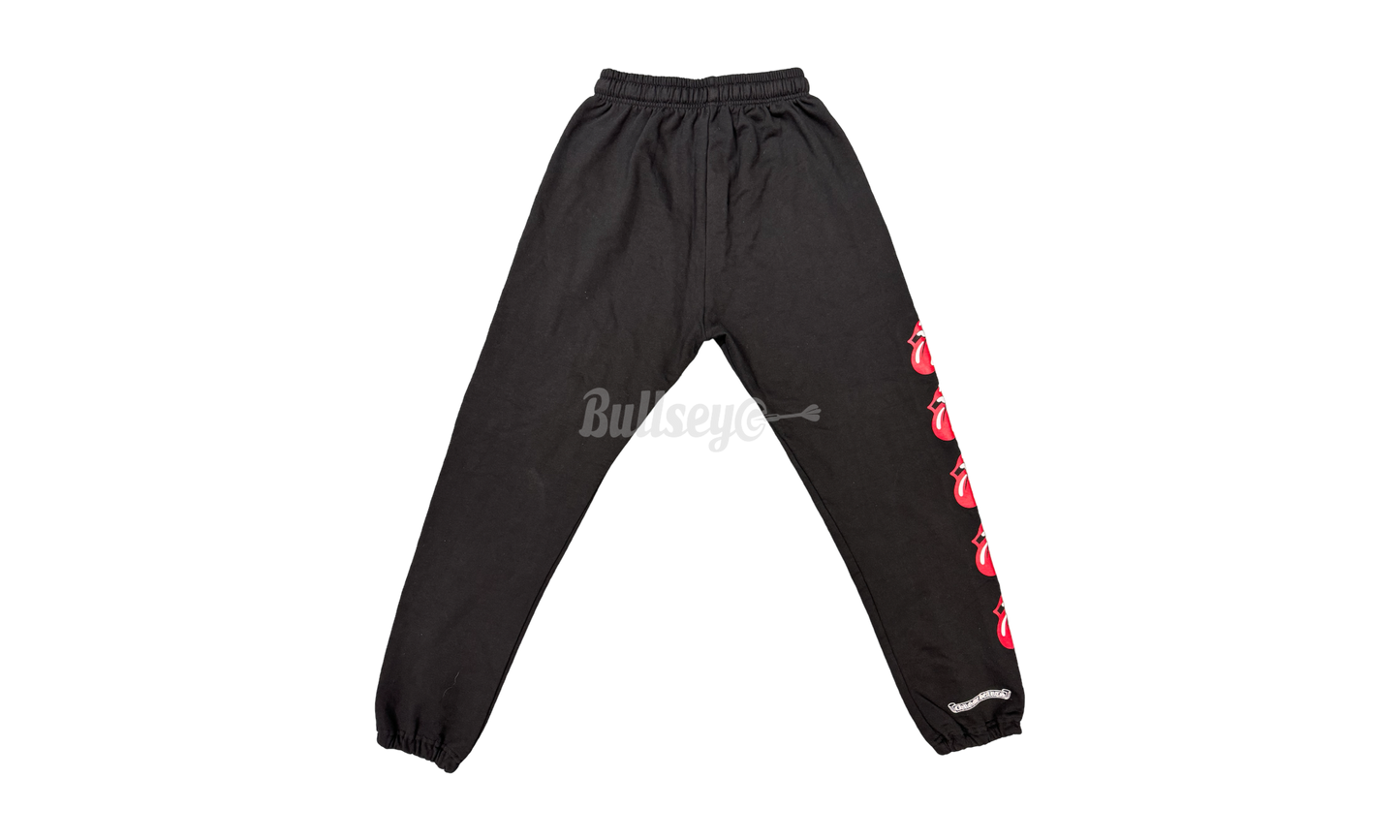 Chrome Hearts Rolling Stones Black Sweatpants