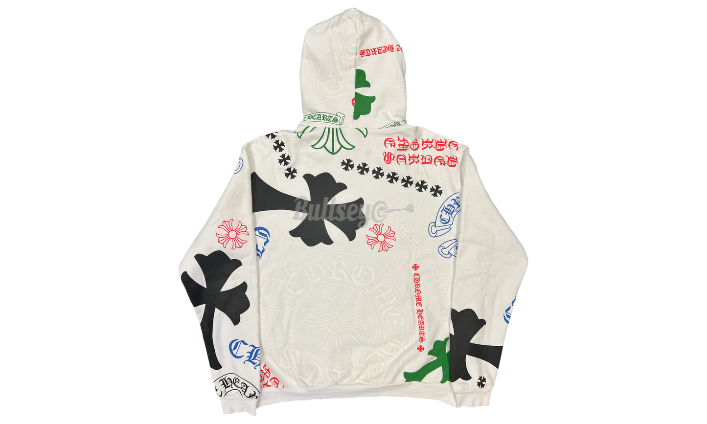 Chrome Hearts Stencil White Hoodie