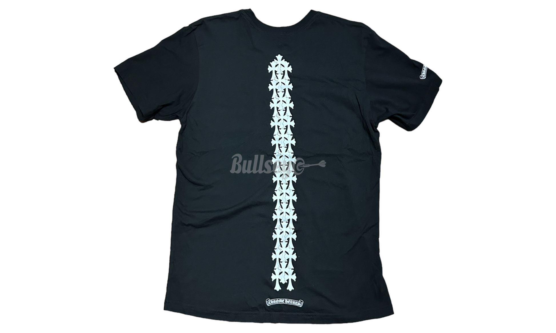 Chrome Hearts Tire Tracks Cross Black T-Shirt-Bullseye Sneaker Boutique