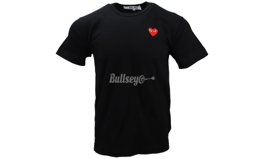 Comme Des Garcons PLAY "Embroidered Red Heart" Black T-Shirt-Bullseye Sneaker Boutique