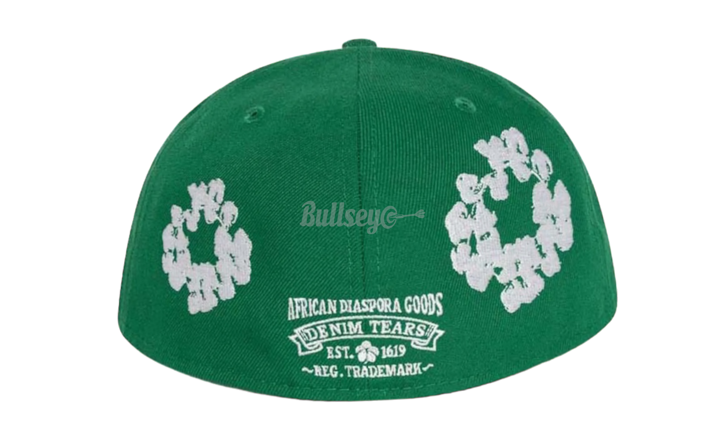 Denim Tears New Era Cotton Wreath Green Fitted Hat