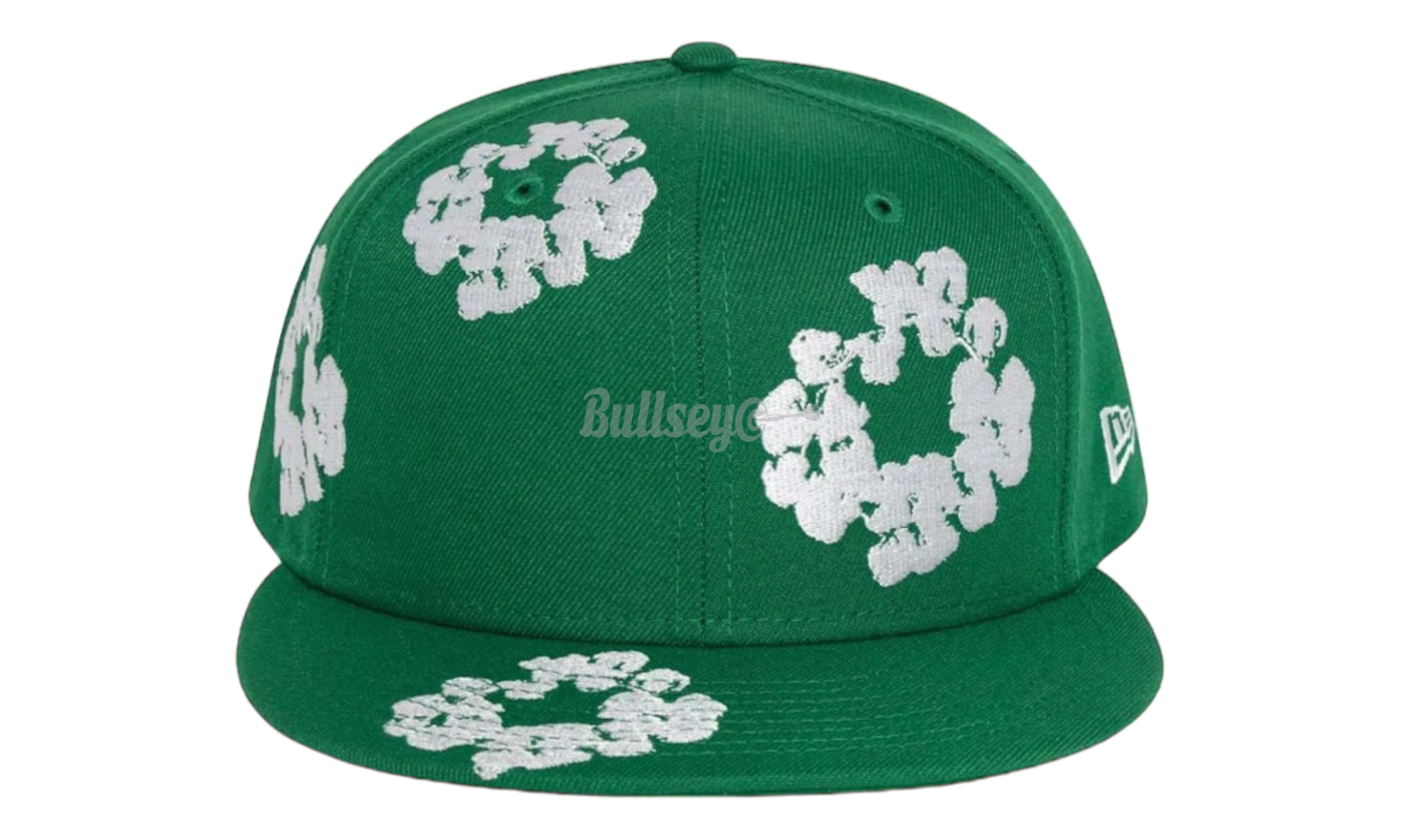 Denim Tears New Era Cotton Wreath Green Fitted Hat-Bullseye Sneaker Boutique