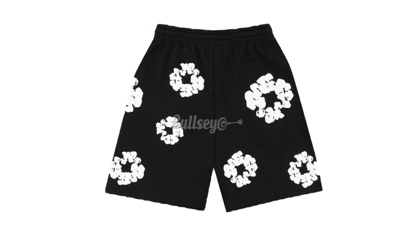 Denim Tears The Cotton Wreath Black Sweat Shorts