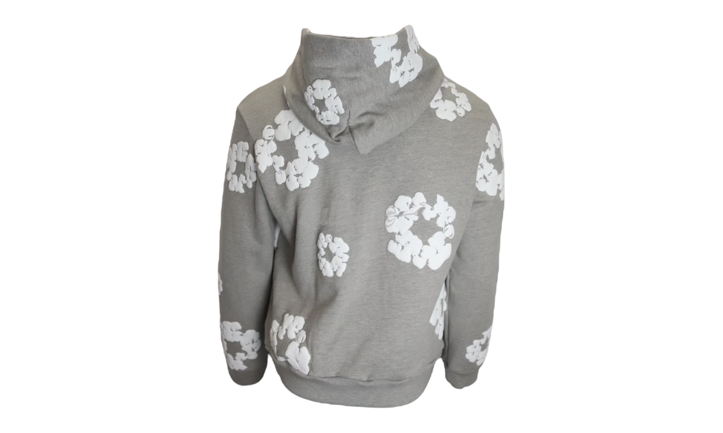 Denim Tears The Cotton Wreath Grey Hoodie