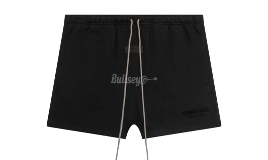 Fear Of God Essentials Black Fleece Sweat Shorts-Bullseye Sneaker Boutique