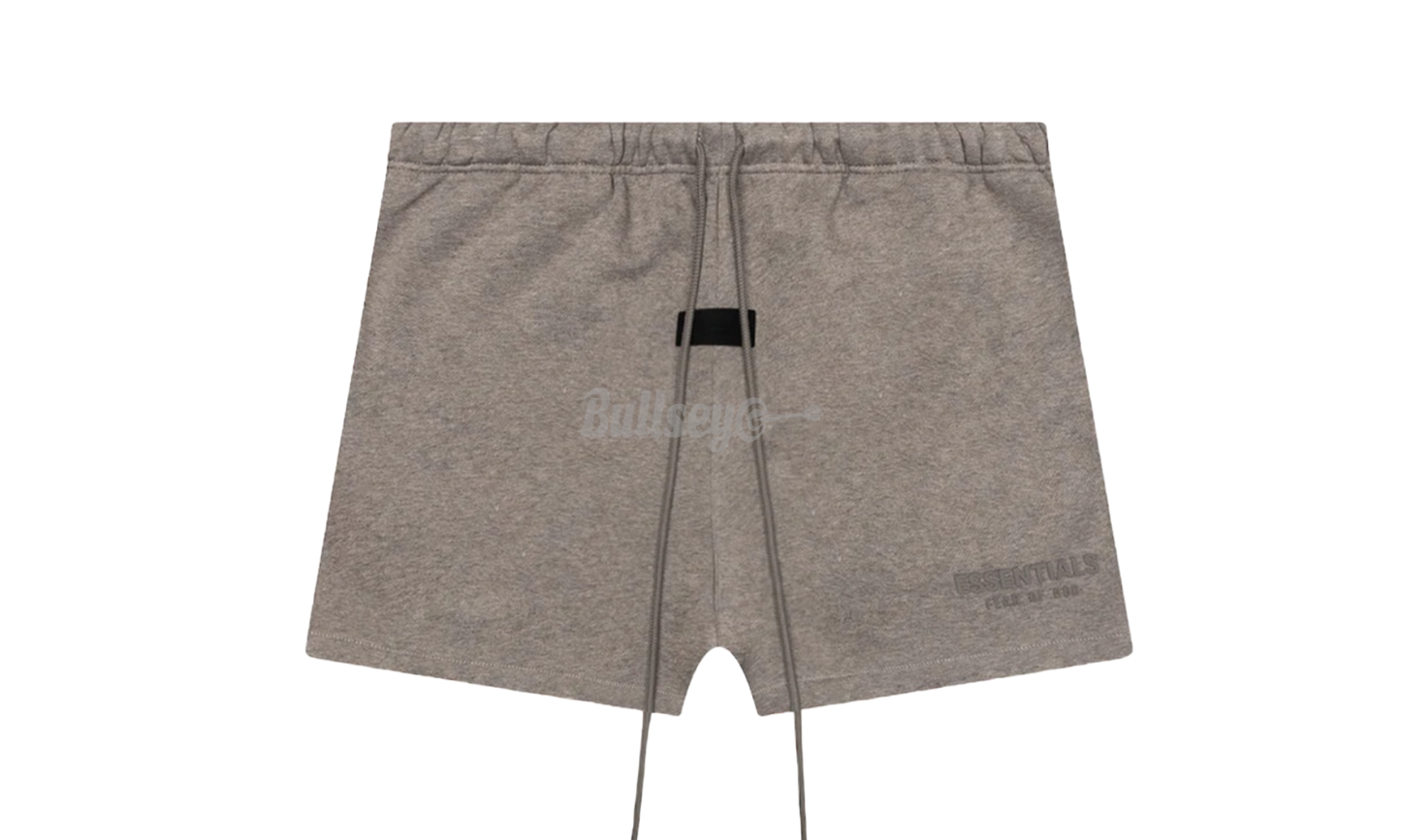 Fear Of God Essentials Heather Grey Fleece Sweat Shorts-Bullseye Sneaker Boutique