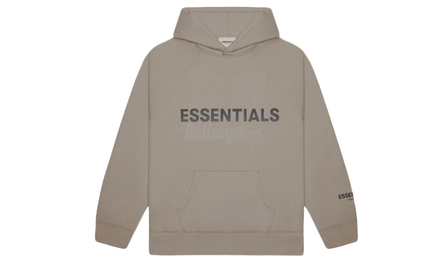 Fear of God Essentials Applique Logo "Taupe" Hoodie-Bullseye Sneaker Boutique