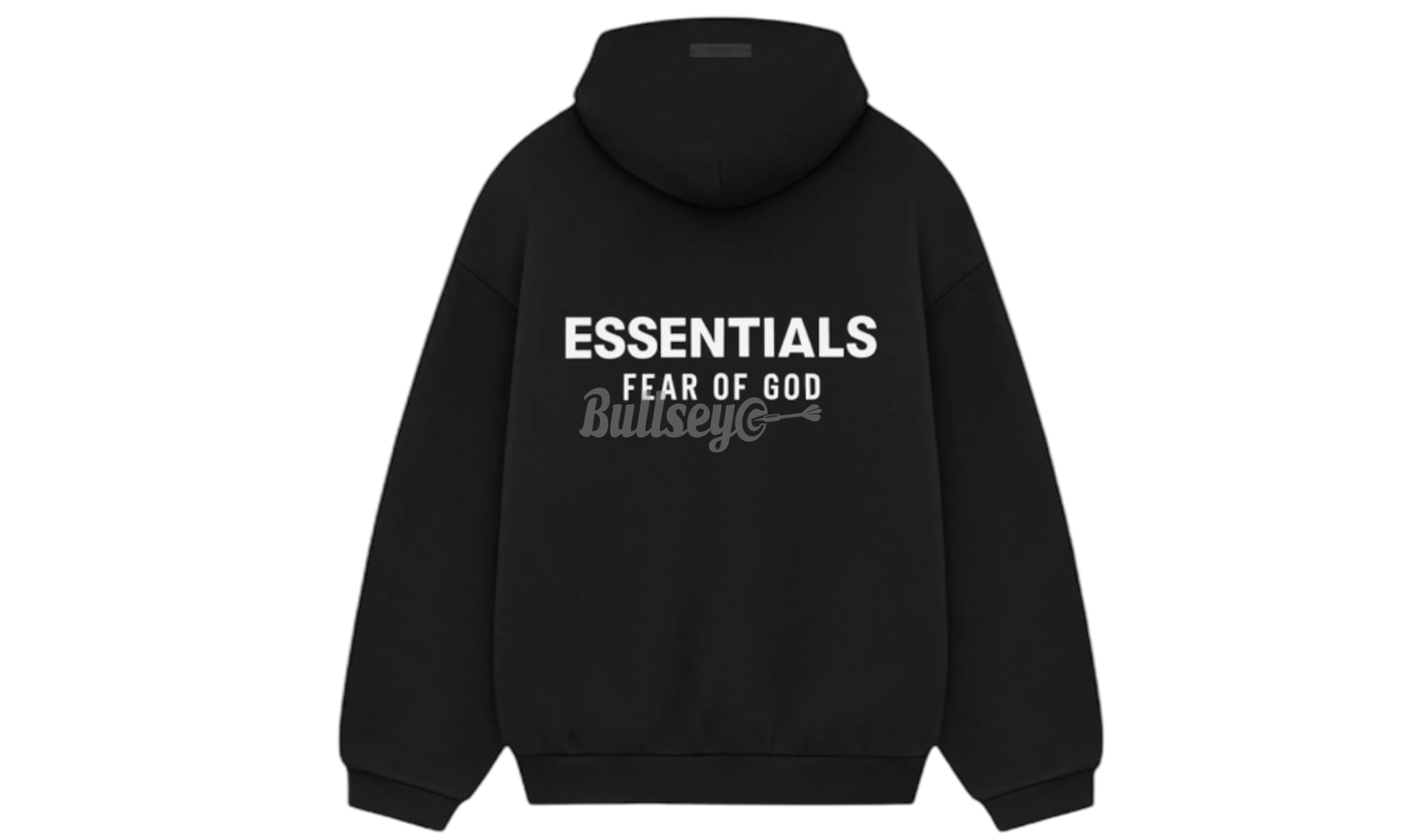 Fear of God Essentials Fleece Black Hoodie (FW24)