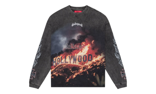 Godspeed Hollywood Inferno Grey Wash Thermal Longsleeve T-Shirt-Bullseye Sneaker Boutique