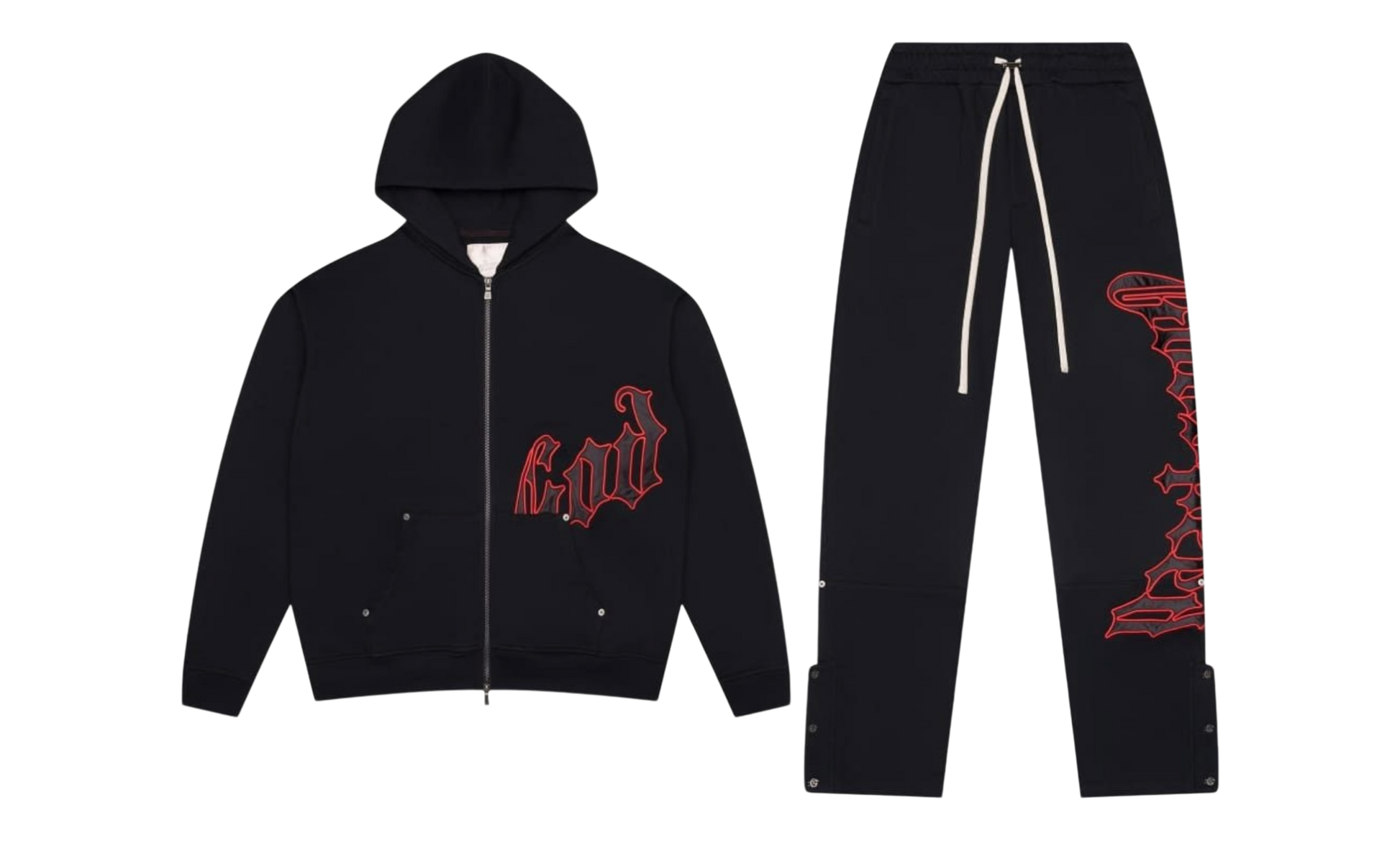 Godspeed OG Logo Black/Red V2 Sweatsuit-Bullseye Sneaker Boutique