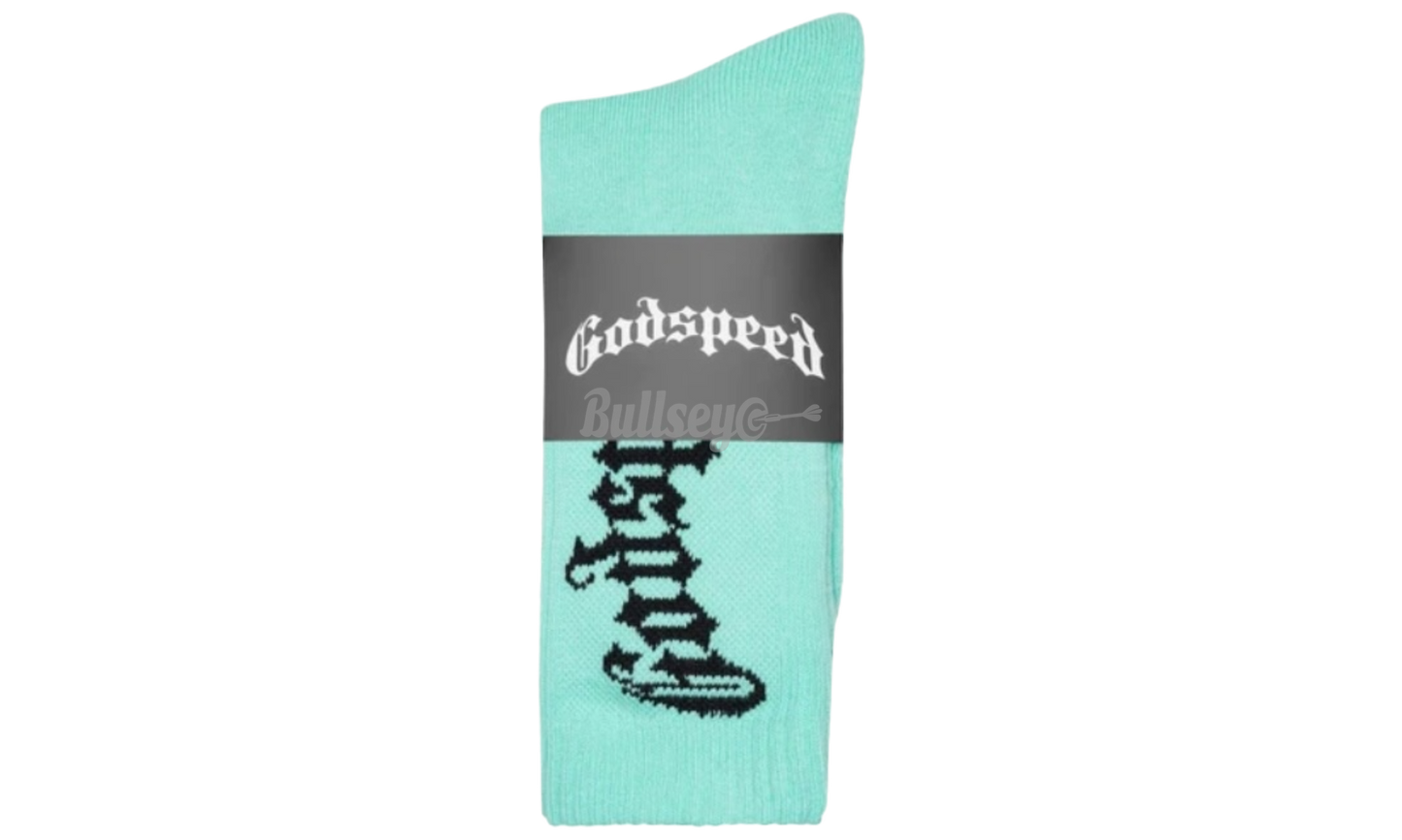 Godspeed OG Logo Teal Socks-Bullseye Sneaker Boutique