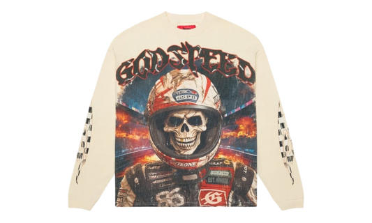 Godspeed Racer Goldie Bone Longsleeve T-Shirt-Bullseye Sneaker Boutique