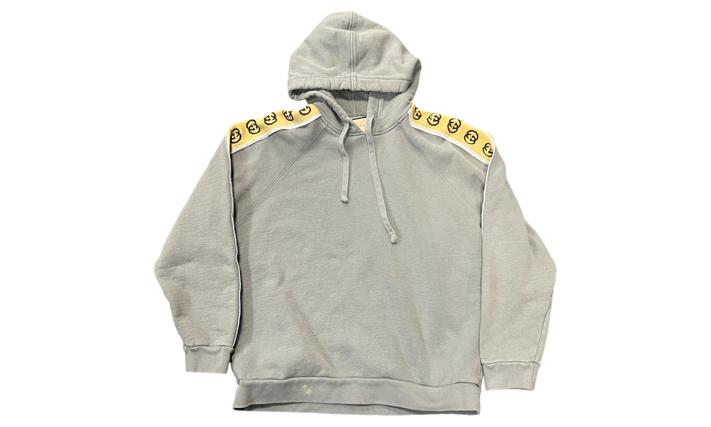 Gucci Grey Cotton Jersey Hooded Sweatshirt  (PreOwned)