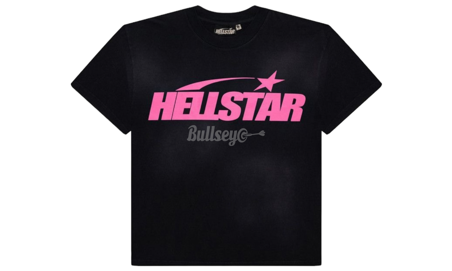 Hellstar Classic T-Shirt (Regular Logo) Black/Pink-Bullseye Sneaker Boutique