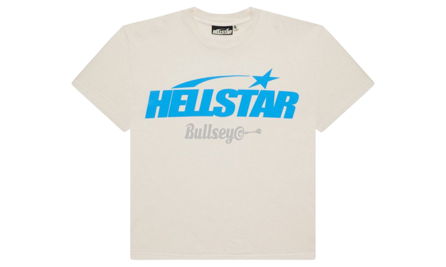 Hellstar Classic T-Shirt (Regular Logo) White/Blue-Bullseye Sneaker Boutique